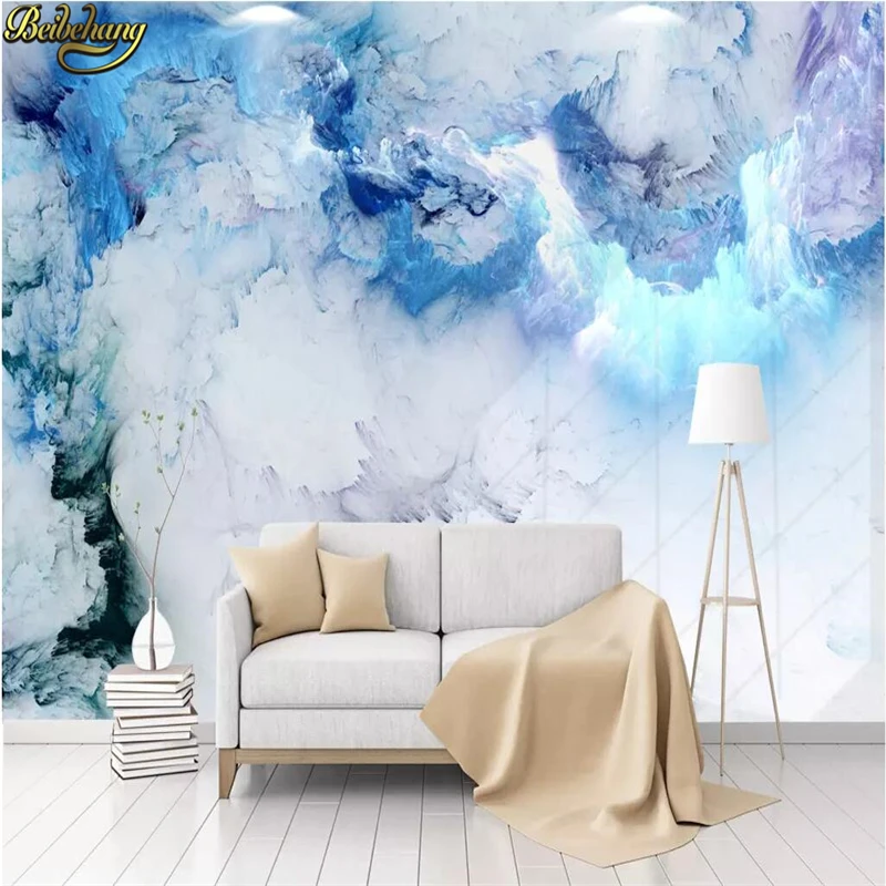 

beibehang Tv background Nordic abstract colorful clouds wall paper 3d wallpaper mural Custom 3D photo wallpaper for living room