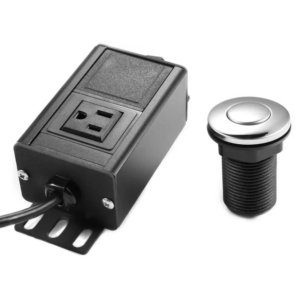 Air Switch for Garbage Disposal Dual Outlet Sink Top Air Switch Button