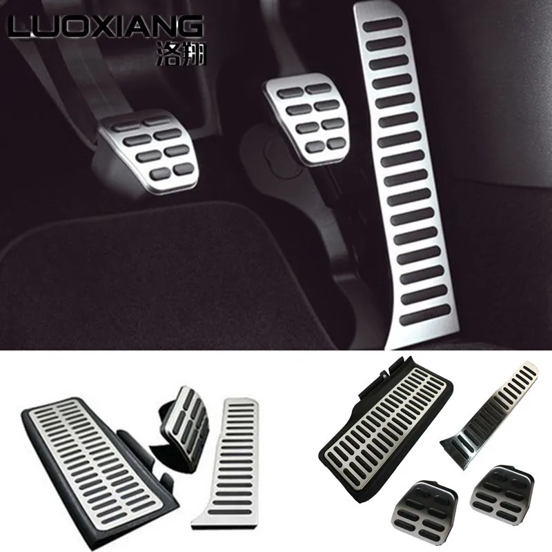 Stainless Steel Car Footrest clutch brake gas pedal Manual and Auto