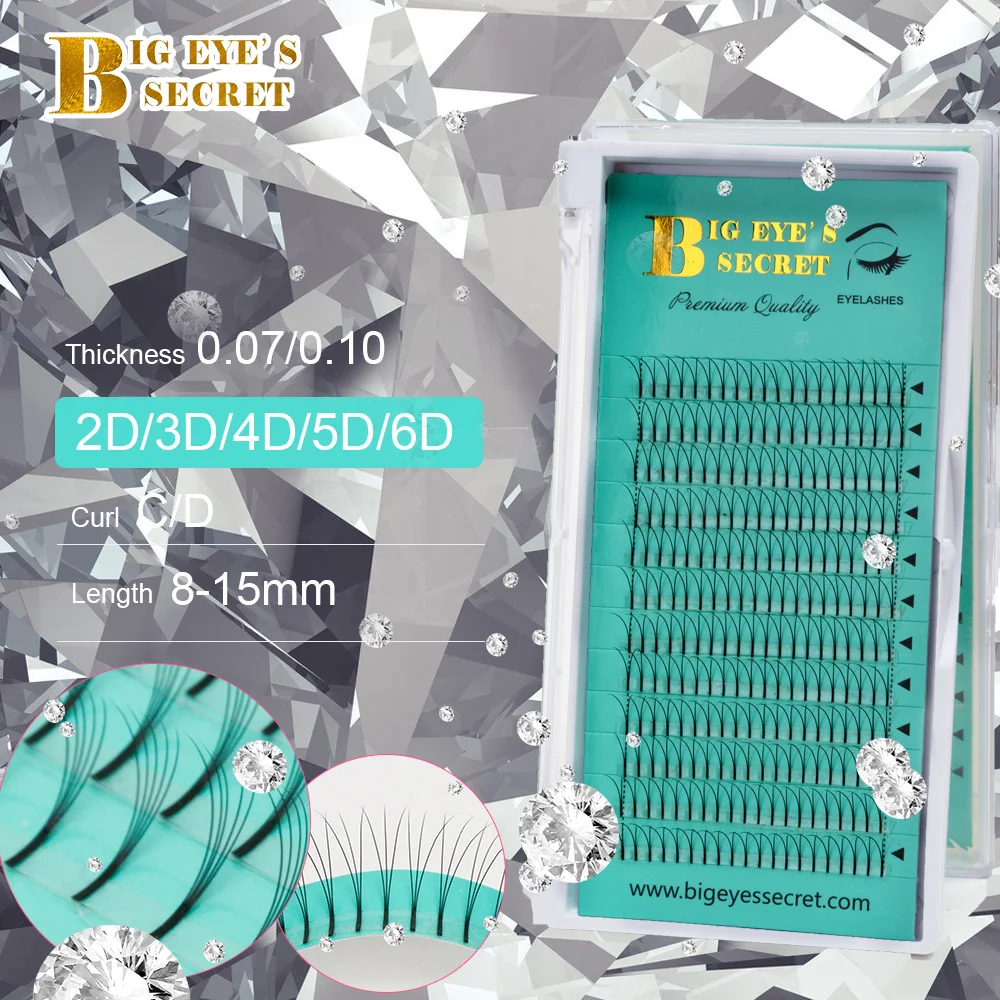 

big eyes secret long stem Russian Volume Eyelash Extension Hot Sell Style False Eyelashes Natural Long Free Shipping