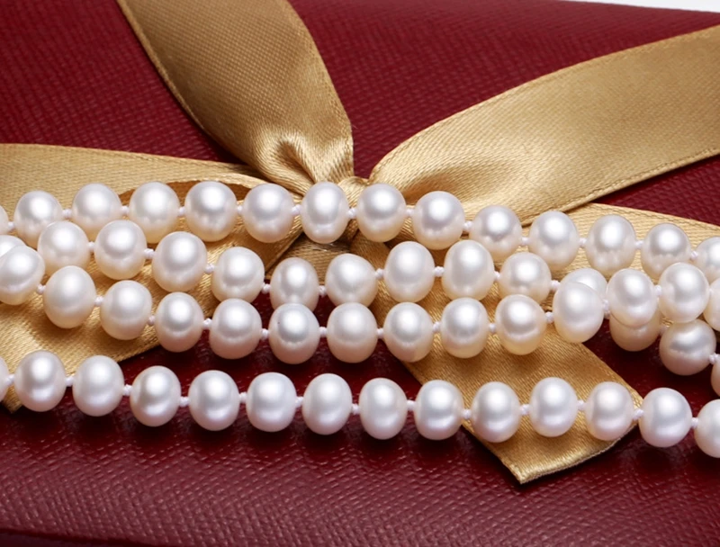 ASHIQI 90 см Настоящее натуральное пресноводное длинное жемчужное ожерелье-чокер цепочка для свитера ювелирные изделия для женщин подарок