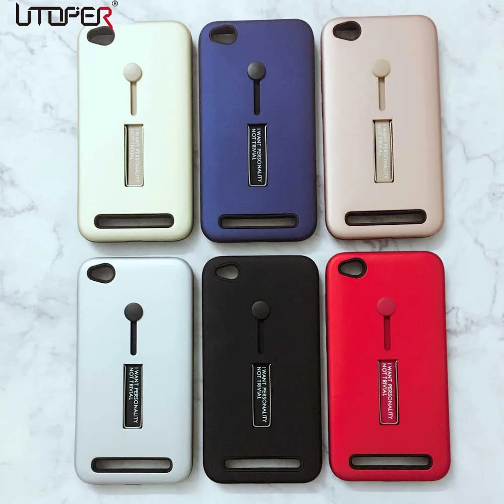 

UTOPER Case For Xiaomi Redmi 5 Plus Case Stealth Bracket Holder Ring Case For Xiaomi Redmi 5A Cover For Redmi 5 5A 5 Plus 4X