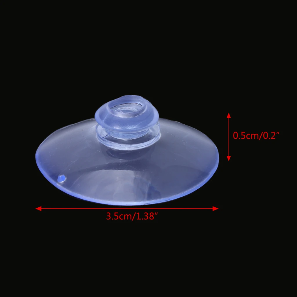 100 шт. DIY прозрачный 35 мм Большой присоске пластик присоски колодки для окна стены крюк