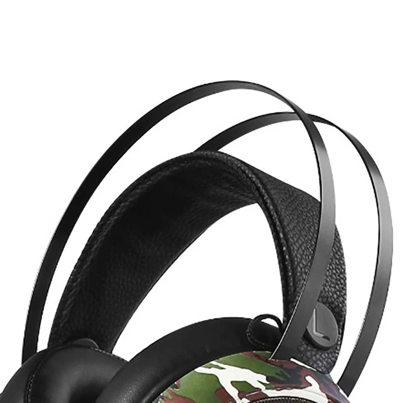 Smart game headphone wire control HD MIC camouflage color 3D stereo surround sound noise cancelling professional E-sport headset