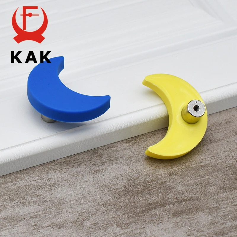 Ручки и ручки для детской комнаты KAK 5 шт. мебели с героями мультфильмов Moon Star