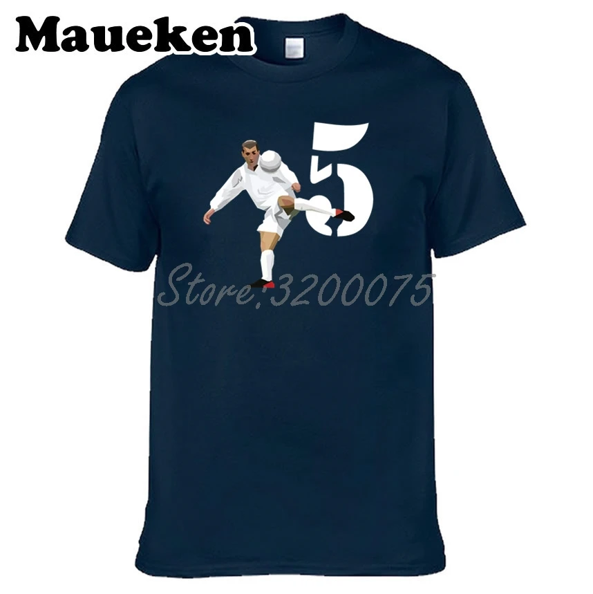 

France legend Zinedine Zidane Zizou Men T-shirt Clothes T Shirt Men's tshirt o-neck tee W17101019