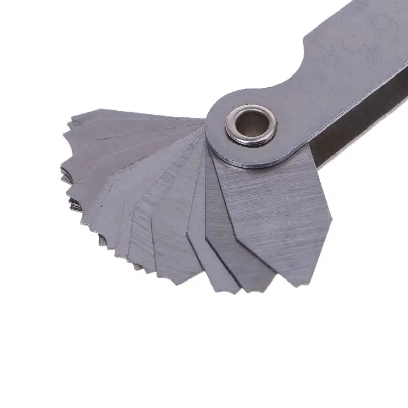 R1-6.5A7C10 Radius Gauge Fillet Gauge образец R Gauge с 1-6,5 лезвия диапазон для промышленных измерений Деревообработка Инструмент