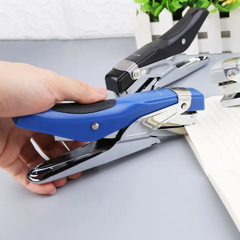 

Durable Metal Paper Plier Stapler Hand Manual Desktop Stationery Stapling thickness 24 sheets Office School Supplies