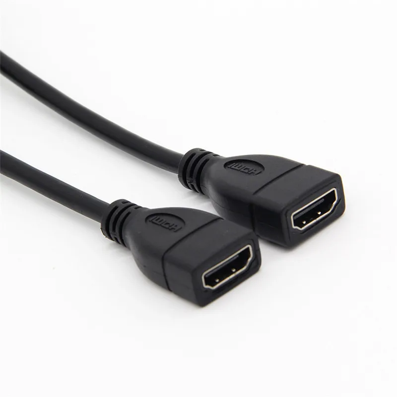 Кабель HDMI к HDMI Женский адаптер Mini Micro HDMI 90 градусов под прямым углом Мужской к HDMI AF удлинитель 15 см