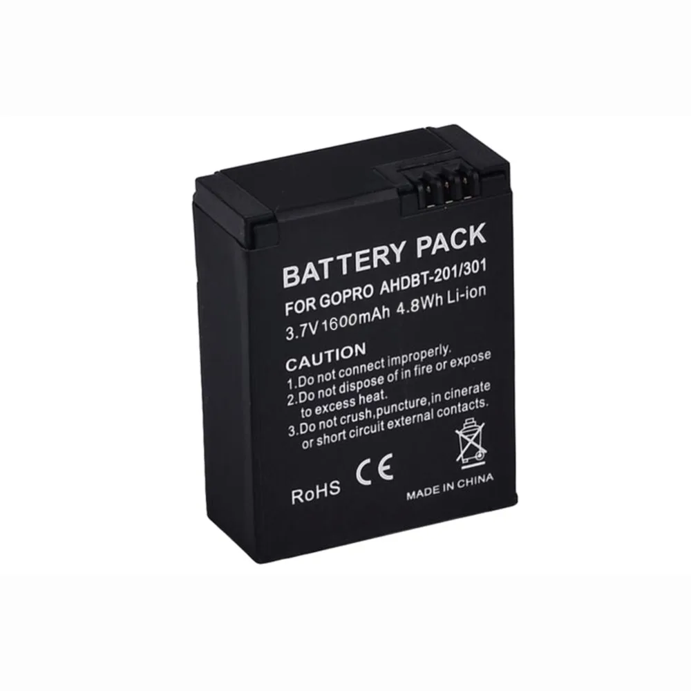 1600mAh литий ионный аккумулятор для Gopro Hero 3 + спортивная экшн камера DV AHDBT 201/301