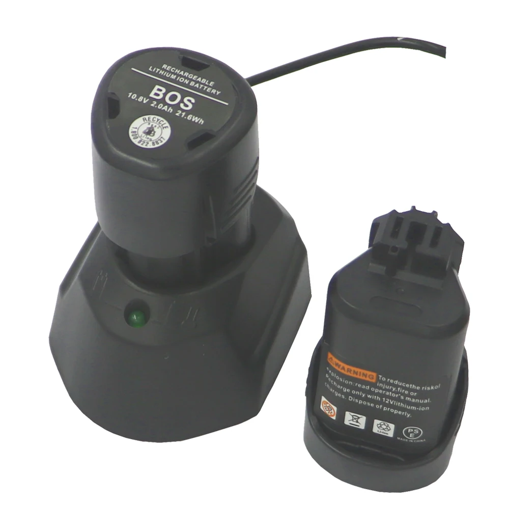 DVISI 2*BAT411 2000mAh LI-ion Battery+3.6V/10.8V TSR1080 charger for Bosch Electri Drill  BAT412 2 607 336 996 TSR1080 GSR10.8-2