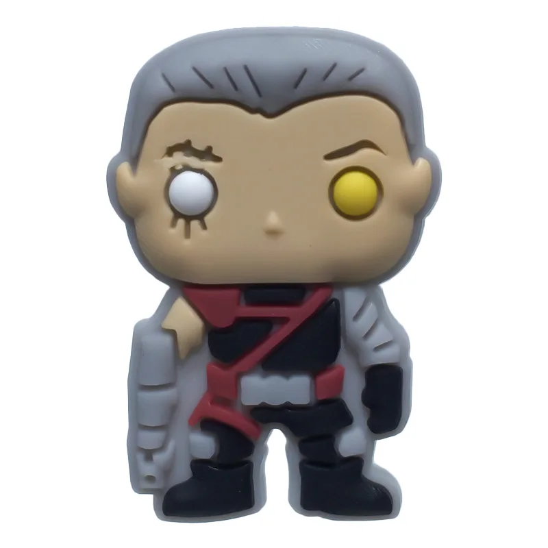 131-06 Новинка, 1 шт., Deadpool, единорог, мультфильм, ПВХ, обувь, амулеты, аксессуары, пряжки, подходят для браслетов, КРОК, амулеты, JIBZ, Детский Рождественский подарок - Цвет: 131-06