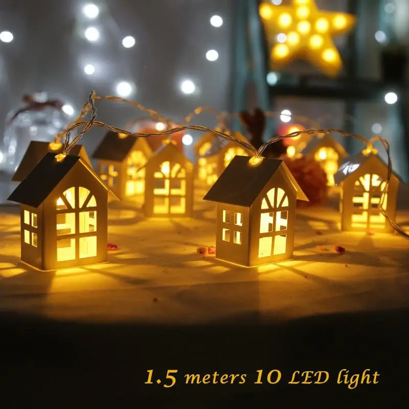 

1.5M 10LED Christmas Tree House Fairy Light Led String Wedding Natal Garland New Year Christmas Home Party Decorations Z50