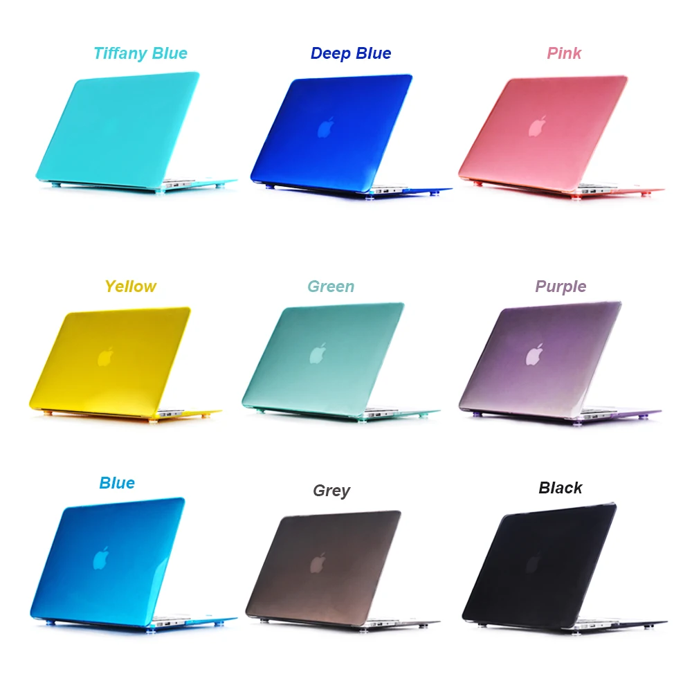 

Laptop protactive case Crystal Hard Case Cover For Macbook Mac book 11 13 15 Air Pro Retina 11.6 12 13.3 15.4 inch Laptop Cases