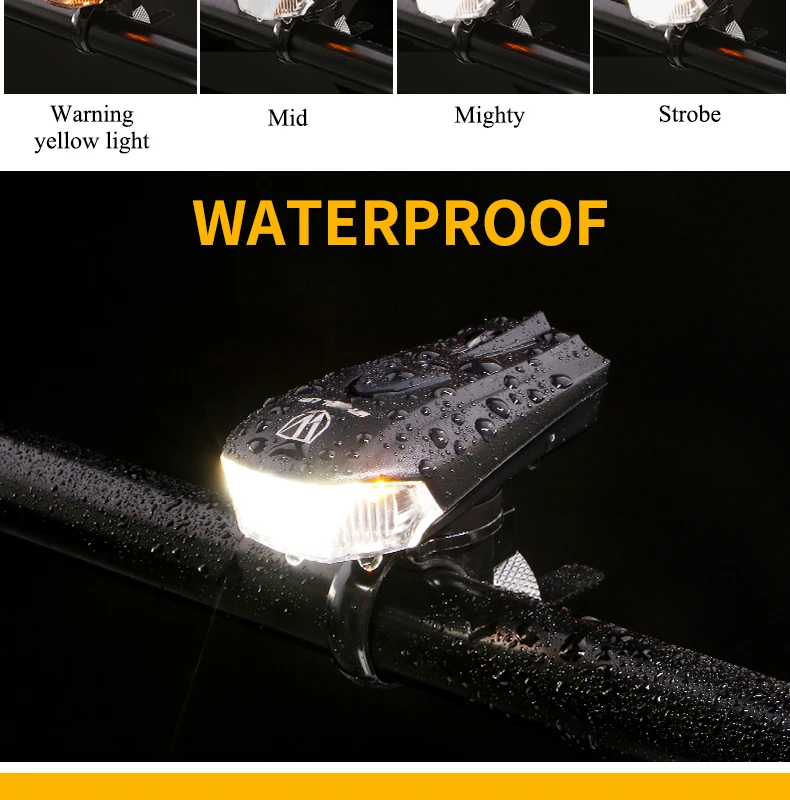 Sale WHEEL UP LED USB Rechargeable Bike Light Front Bicycle Head-Lights Waterproof MTB Road Cycling Flash-Light Touch Night Safe 11