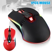 Проводная игровая клавиатура Мышь 4000 Точек на дюйм 4-Скорость Точек на дюйм регулировки RGB Подсветка для портативных ПК DJA99