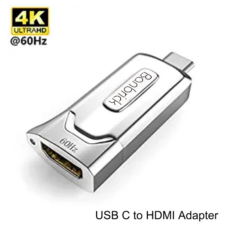 

USB C to HDMI Adapter, USB Type-C to HDMI Female(4k@60Hz) Digital AV Adapter 1080P Video Audio Converter (Thunderbolt 3 Co