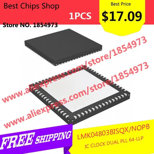 Бесплатная доставка 1 шт. = $17.09 Diy Kit LMK04803BISQX / NOPB IC двойной PLL 64 LLP 04803 LMK04803 ic class ic | Интегральные схемы -32401115309