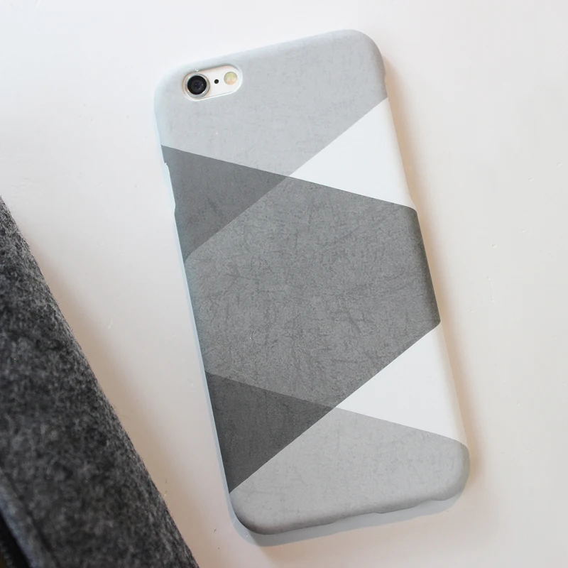 Simple Ultra thin phone cases for Apple iPhone 6 case Black and white