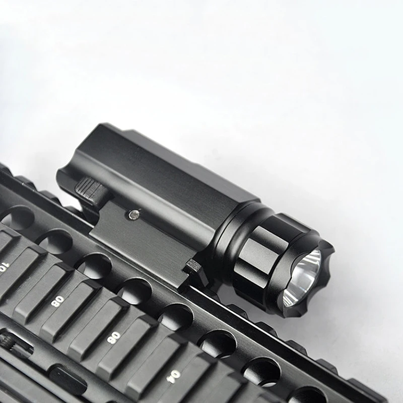 

Quick Release Tactical Led Flashlight Cree for Glock 17 19 20 21 22 23 with 20mm Weaver or Picatinny Rail Glock Accessories