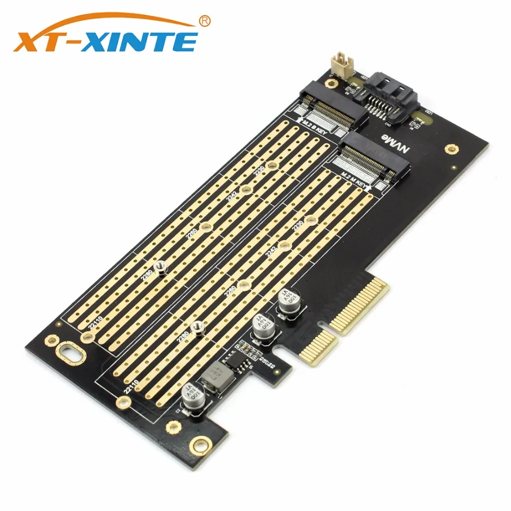 SK6 M.2 Накопитель SSD с протоколом NVME NGFF к PCI Express X4 адаптер M ключ B двойной интерфейс Поддерживаемые карты PCI Express 3,0x4 2230-22110 все Размеры m.2