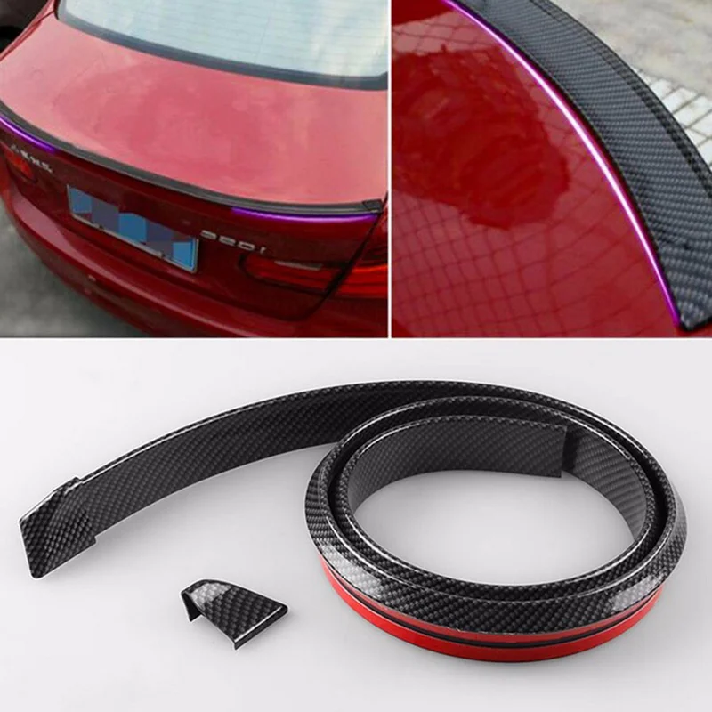 

1.5M Car Rear Roof Splitter Spoiler Trim Strip Auto Tail Wing Lips Protector Trunk Lip Stickers Car Accessories Auto Parts