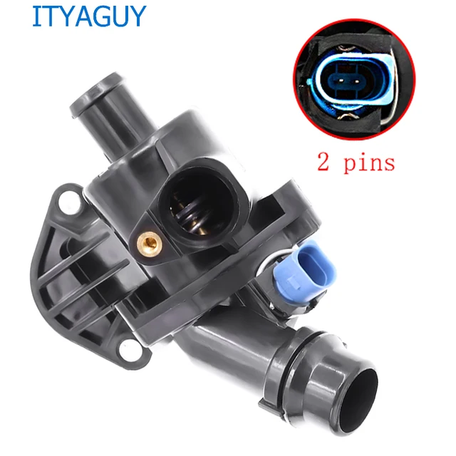 Coolant Thermostat Housing With Sensor 06B121111K For AUDI A4 Avant
