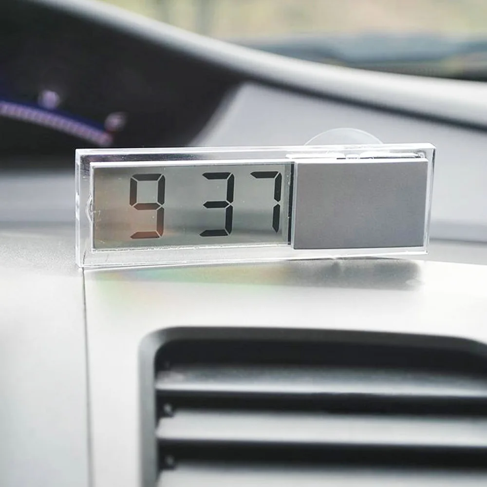 Digital LCD Display Car Electronic Clock With Sucker Cool Car Digital