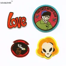 ФОТО the injustice of men 7.7cmpatches iron on or sew fabric sticker for clothes badge patch embroidered appliques diy