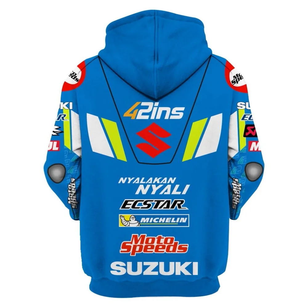 Moto gp Racing Men Spring New Motorfiets team ecstar hoodie Sweatshirts Motorcycle Casual For SUZUKI GSX-R Hooded Jackets