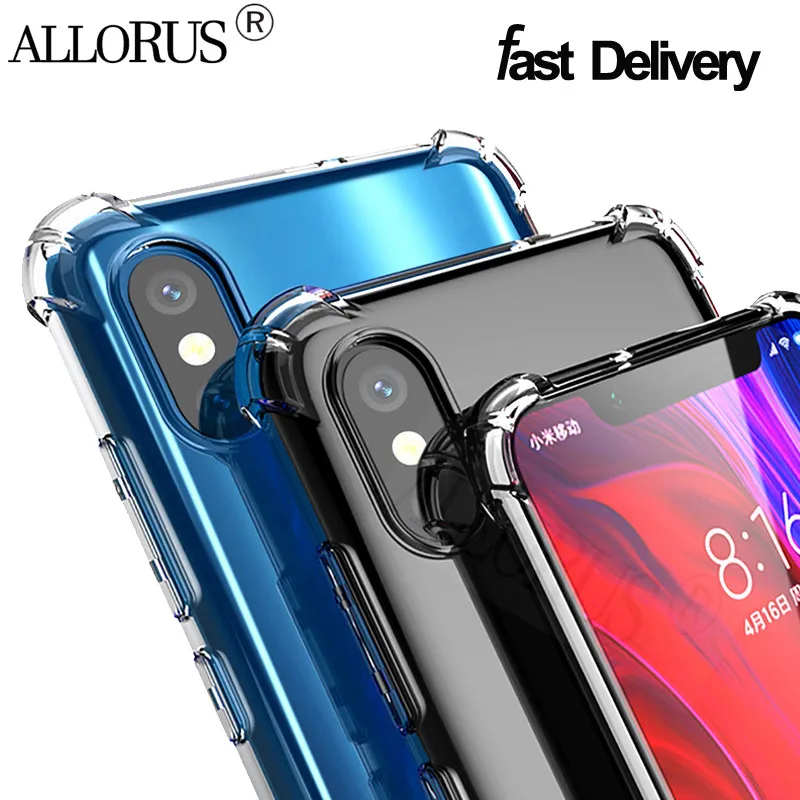 

ALLORUS Anti-Shock Case Xiaomi Mi 9T Pro 9 SE TPU Case Mi 8 lite A2 lite Soft Silicone Cover Redmi Note 7 5 Pro Redmi GO Case