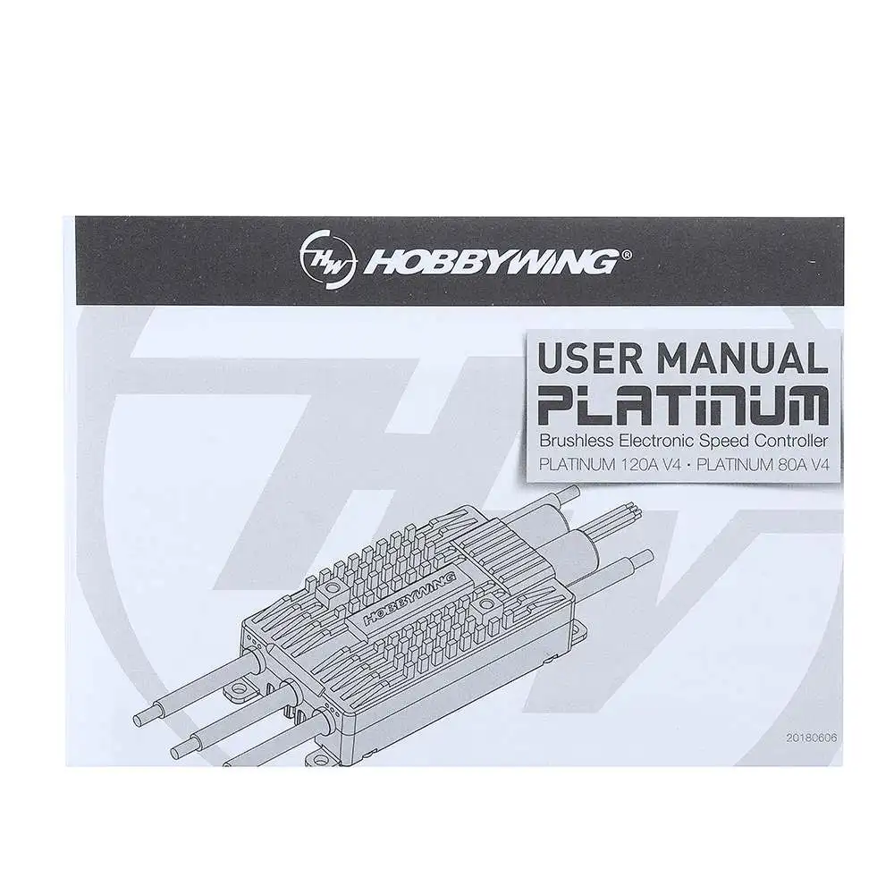 HobbyWing platino 80A V4 ESC 3 S-6 S BEC 5-8V 10A para 450L-500 clase Heli