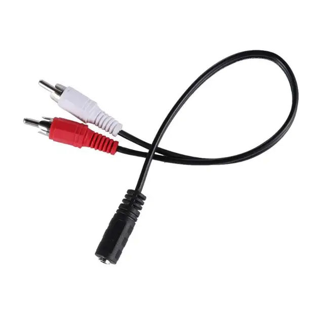 Aux 3.5mm Maschio A Rca 2x Rosso Bianco Cavo Doppio Rca Cuffie - Foto 10