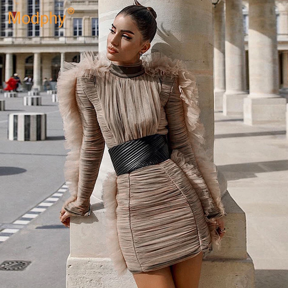 2019 new shelves women's winter celebrity runway party dress sexy lace long sleeve mini luxury club dress Bodycon Vestidos 2019 new shelves women's winter celebrity runway party dress sexy lace long sleeve mini luxury club dress Bodycon Vestidos