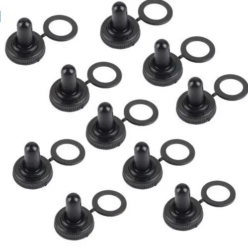 

A13 10pcs/lot Toggle Switch Waterproof Rubber Resistance Cover Cap Boot Black VE178 P