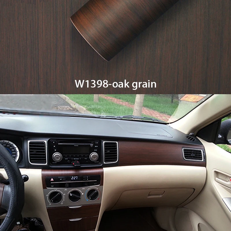 30*100cm DIY Car Styling Wood Stickers For VW Polo Jetta Toyota Corolla Mercedes W203 Saab Renault Dacia Home Office Accessories