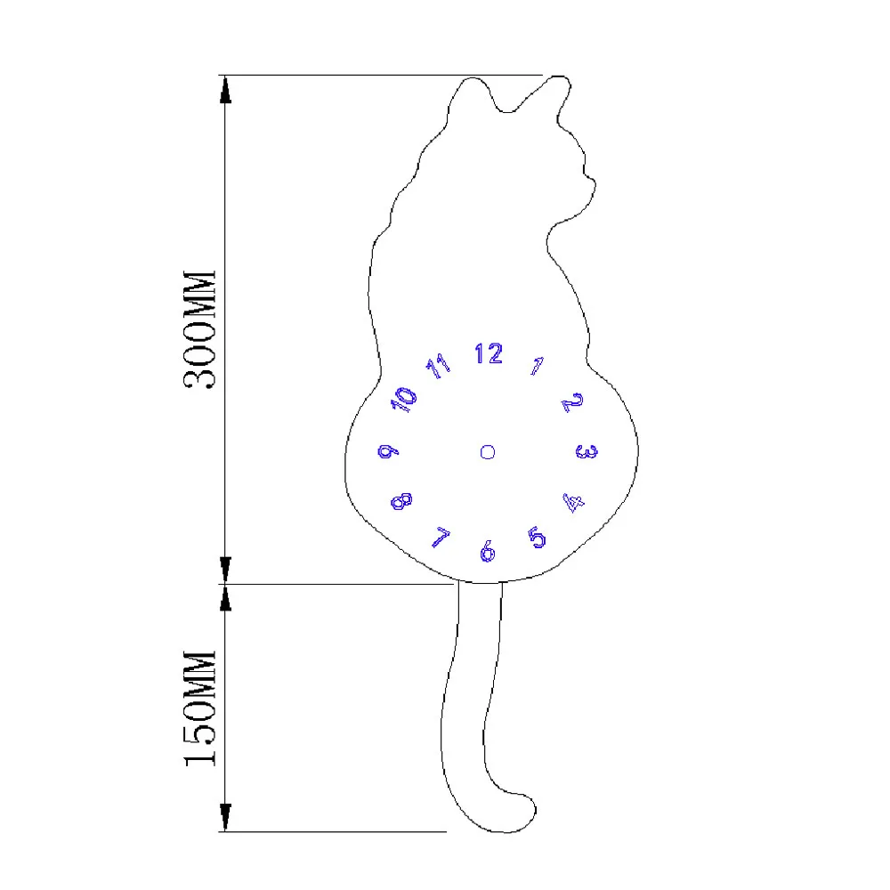 Креативные настенные часы с милым котиком, домашний декор, часы, путь, хвост, движение, тишина, Декор, Saat, украшение для дома, настенные часы, подарок# ZS