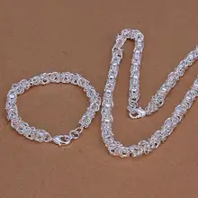 925 серебряные мужские Креветки пряжки два набора серебряных ювелирных изделий внешней торговли костюм S029