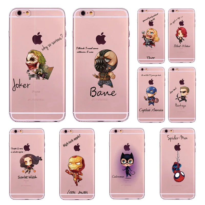 Прозрачный мягкий пластиковый чехол для задней панели телефона iPhone6/6s/6 plus/6s