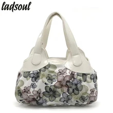 LADSOUL модные женские сумки с цветочным принтом, женские сумки-мессенджеры, элегантные женские сумки, женские сумки-тоут Sh462/g