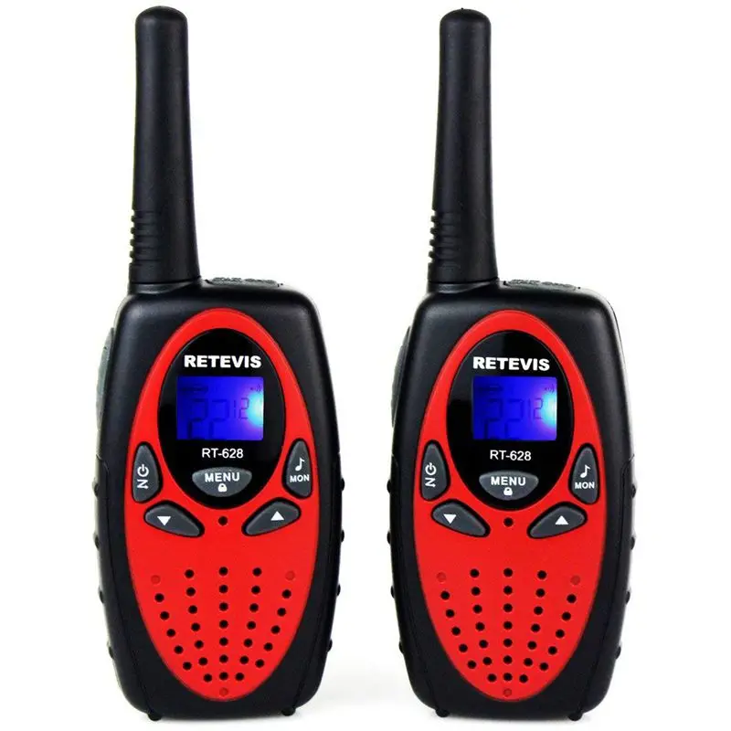 

RETEVIS 2pcs RT628 Mini Walkie Talkie Kids Radio 0.5W UHF Frequency Portable Ham Radio Hf Transceiver Gift A1026B red EUROPE