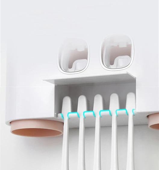 Креативный магнитный держатель для зубных щеток, многофункциональный диспенсер для зубной пасты, удобные и прочные аксессуары для ванной комнаты