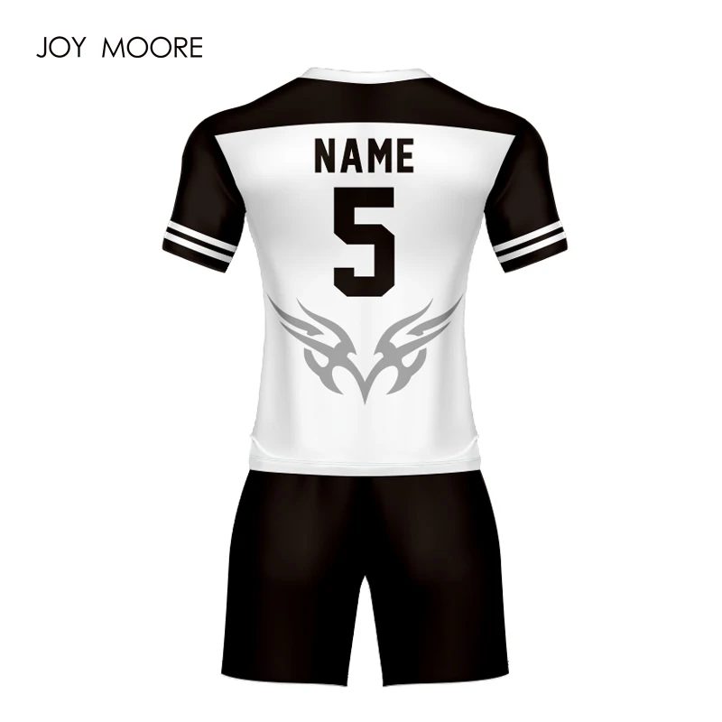 black and white jersey soccer