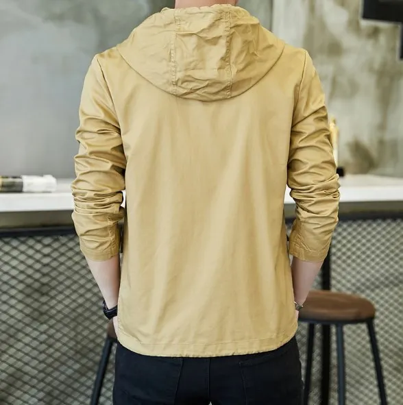 2019 Spring Autumn Mens Plus Size Jackets and Coats Men's Streetwear Bomber Hooded Jacket Veste Homme Chaqueta Hombre 4XL 5XL
