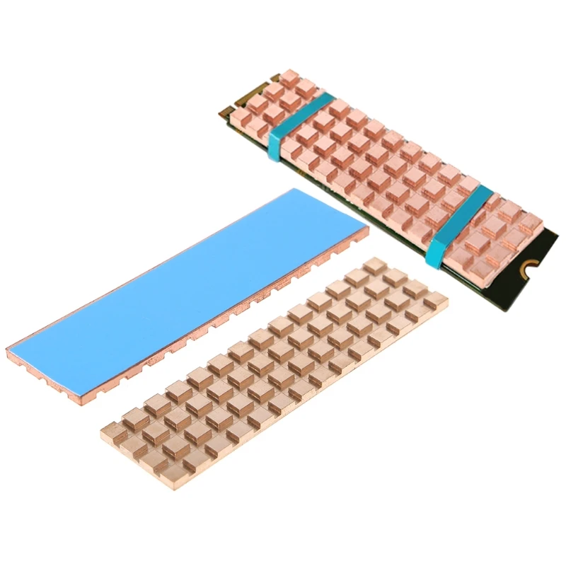 Copper Heatsink Thermal Conductive Adhesive For M 2 NGFF 2280 PCI E NVME SSD 5