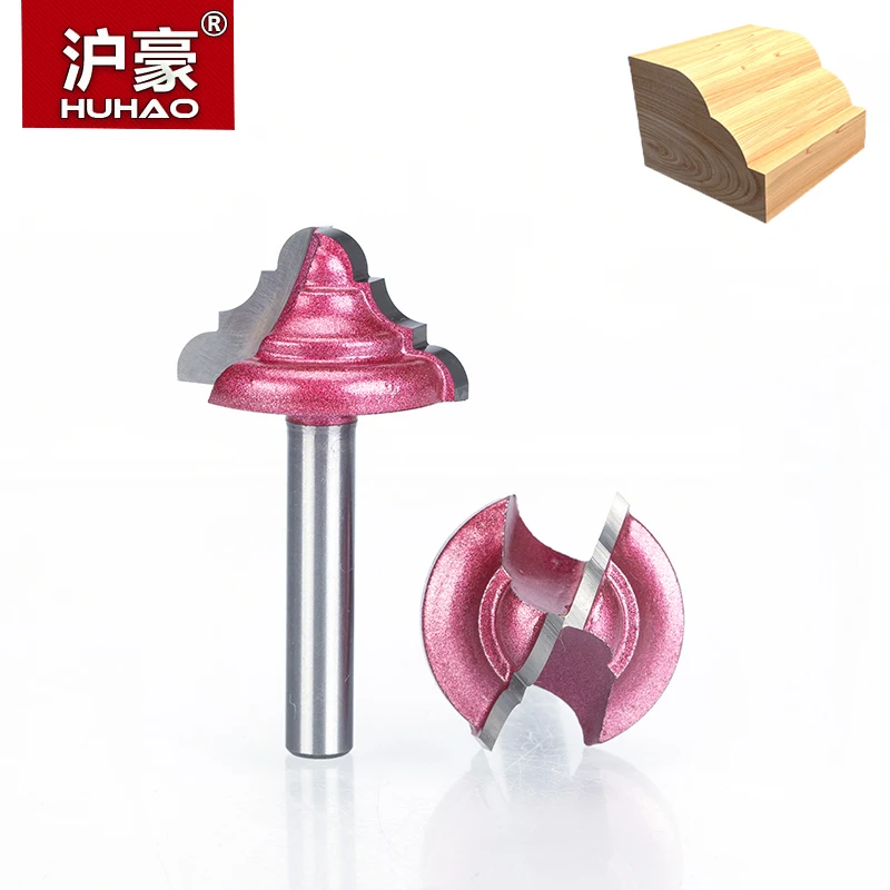  HUHAO 1pc Carving Bit Wood Cutter Double Edging Router Bits For Wood Industrial Grade Woodworking E