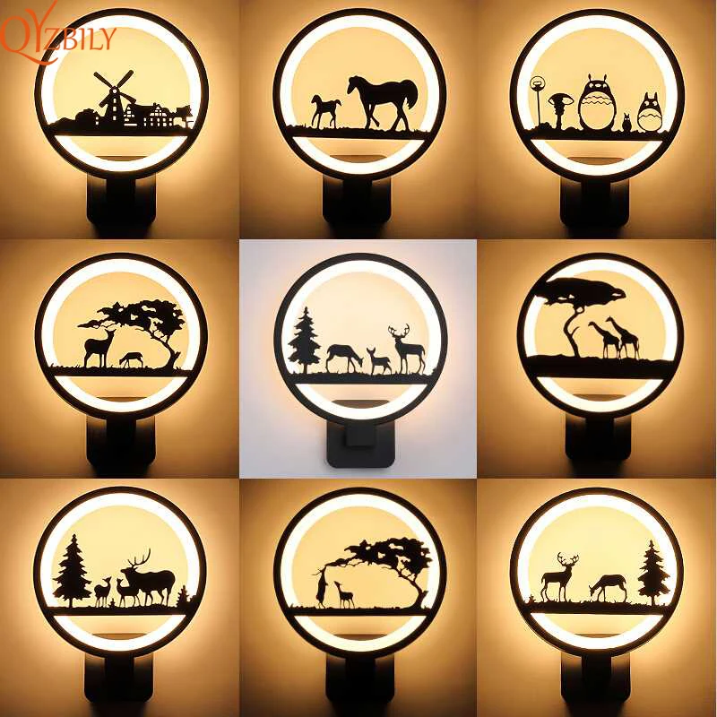 

Wall lamp LED wall sconce Acrylic wall art Creative for bedroom Indoor Living Room bedside decoration home light fixtures