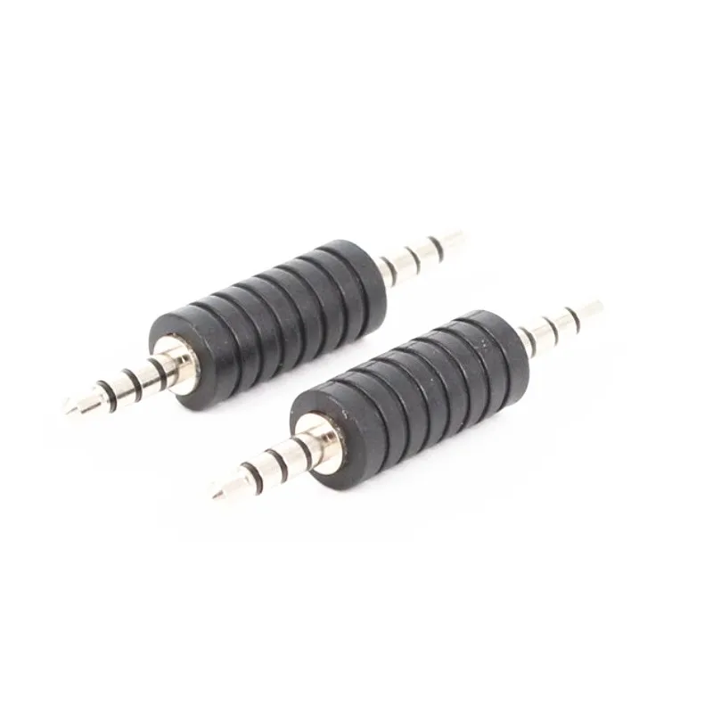 20pcs lot 4 Pole 3 5mm male to male Connector Coupler Adapter Audio Cable Extension for MP3 DVD Headphone Car AUX