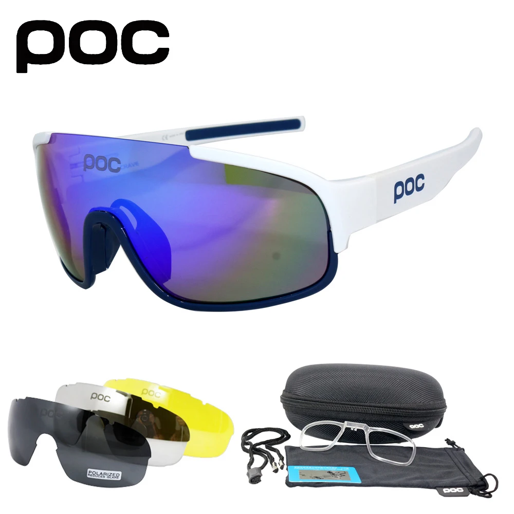 POC Crave 4 Lens UV400 Polarized Cycling SunGlasses Cycling Eyewear