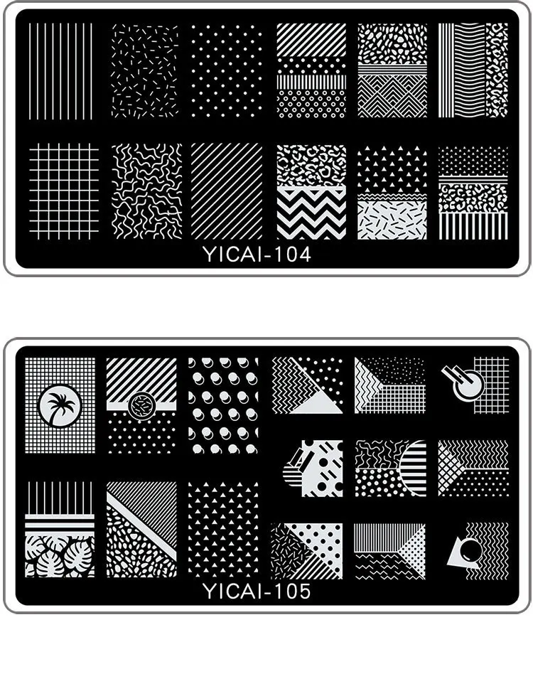 1 pc Nail Stamping Plates Nail Art Stamper DIY Pattern Plate DIY Nail Stamping Template